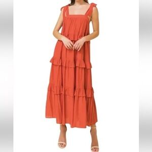 Flying Tomato Ruffle Tiered Maxi Dress